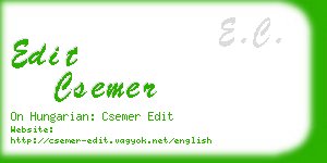 edit csemer business card